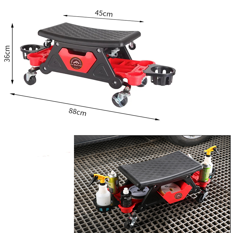 Garage Creeper Roller - Multi-Function Creeper Chair Mechanic for Wax