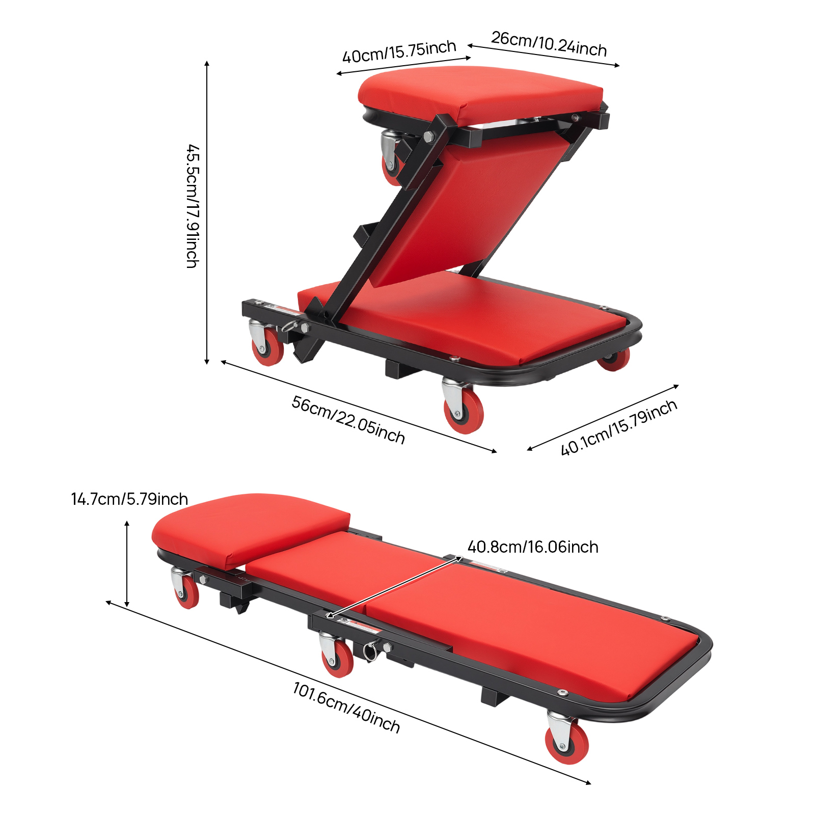 Foldable Mechanic Z Creeper 2- - Garage Creeper Roller review and price